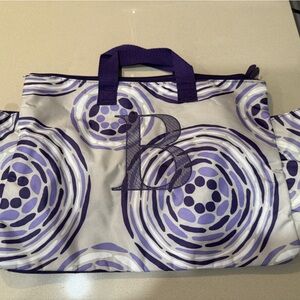 Thirty-One Purple Swirl Toiletry Bag
